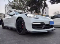 Lèvre avant arrière en fibre de carbone pour pièces automobiles Jupe latérale de carrosserie Kit de mise à niveau de la lèvre avant pour porsche Panamera 971 2017-2023