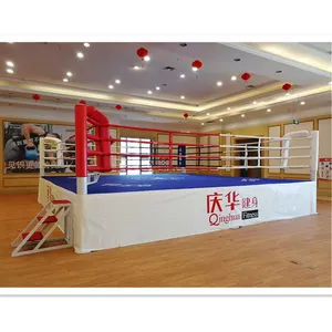 Anel de boxe personalizado, 5m x 5m 6m x 6m 8m x 8m, anel de competição padrão de chão para boxe, luta para treinamento