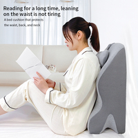 Coussin de lecture en mousse à mémoire de forme pour le soutien lombaire, doux, du sol au plafond, en polyester tricoté, écologique et perméable à l'air