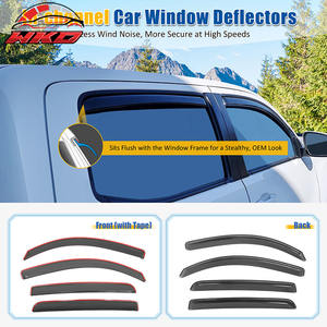 Viseras para Ventanas de Toyota Tacoma 16-23, Doble Cabina, Acrílicas, Protección Contra la Lluvia - Product Image 2