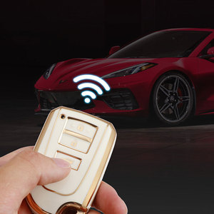 Housse de protection pour clé de voiture 3 boutons TPU pour Toyota Yaris HAIs 2020 Hiace 200 Sienta Remote Shell FOB Protect Bag Keychain - Product Image 4