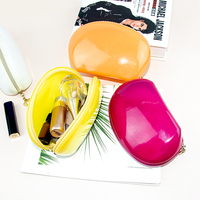 Étui à pinceaux en silicone pour maquillage, pochette de maquillage, mini sac organisateur de voyage portable, petit sac cosmétique
