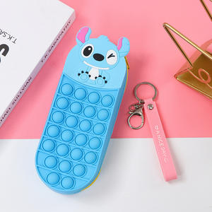 गर्म बिक्री 3 डी प्यारा यूनिकॉर्न सिलिकॉन पेंसिल केस पशु आकार बुलबुला वाटरप्रूफ स्कूल आपूर्ति बच्चों के कार्यालय के उपयोग के लिए लक्षित - Product Image 3