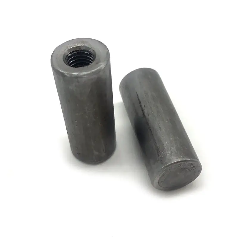 Wholesale carbon Sleeve Nut extra ISO 13918 Long Rod Round Coupling nuts Arc Stud Welding - Stud With Internal Thread