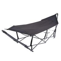 Oeytree Jardin Patio Extérieur Cadre Métallique Durable Haute Qualité Portable Pliant Camping Hamac