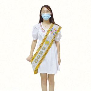 Écharpe de corps en ruban « Future Mariée » et « Future Marié » de haute qualité, vente chaude directe usine Chine - Product Image 1