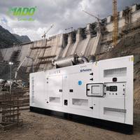 Generador Súper Silencioso MADO de 800 kVA y 1250 kVA Trifásico con ATS, Refrigerado por Agua, para Uso Industrial y de Construcción