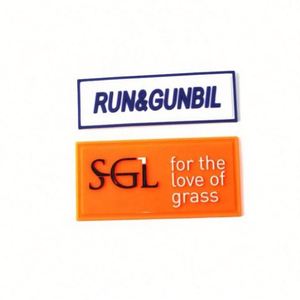 Customized Embossed 2D Soft PVC Logo Patch Badge for Sewing for Garment Labels - Product Image 3