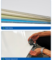 Panneau FRP 1mm 2mm Lisse GFR FRP Fibre de Verre Renforcé Polyester Laminat Rouleau Blanc Bobine Argo Composite Panneau FRP Transparent
