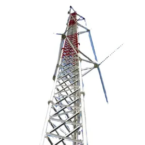 Prezzi di fabbrica Antenna di comunicazione Wifi telecomunicazione monopolo trasmissione Guyed filo torre