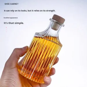 Petite Capacité Transparent Verre <span class=keywords><strong>Vin</strong></span> Liqueur Bouteille Acide Gravé UV Enduit <span class=keywords><strong>Pompe</strong></span> Pulvérisateur Scellé <span class=keywords><strong>Vide</strong></span> Brandy Tequila Fruit <span class=keywords><strong>Vin</strong></span> - Product Image 2