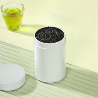 Vente en gros de boîtes rondes en métal poudre de matcha de qualité alimentaire 30g 50g 80g 100g 150g contenants hermétiques café thé bonbons avec couvercles boîte à thé