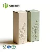 Caja de Cartón para Cosméticos Ecológica con Relieve, con Materiales Reciclados, Laminación Mate y Forro de Esponja para Empaque de Crema Facial