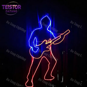 ไฟ LED แบบแบนลายเส้นศิลปะตามสั่ง สำหรับตกแต่งโรงแรม ห้างสรรพสินค้า ลานกิจกรรม และผนังกลางแจ้งในช่วงเทศกาลต่างๆ - Product Image 2