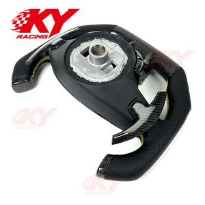 Volant de course personnalisé en fibre de carbone F1 pour Mercedes-Benz W205 CLA45 AMG C63 S63 W222 GLA45 GLS E63 GT GLC43 C43 SL550 W213 - Product Image 4