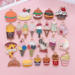 Llavero <span class=keywords><strong>de</strong></span> metal con diseño <span class=keywords><strong>de</strong></span> comida (<span class=keywords><strong>hamburguesa</strong></span>, pizza, frutas) <span class=keywords><strong>de</strong></span> dibujos animados, venta al por mayor del fabricante, colgante personalizado <span class=keywords><strong>de</strong></span> esmalte duro y blando, decoración para llavero. - Product Image 2