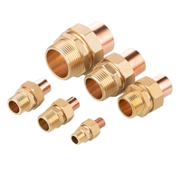 8 mm-67 mm kuningan pria fitting ungu kuningan pipa tembaga lasan AC dan pendingin pipa fitting koneksi
