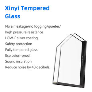 QIGUANG NFRC Wholesale USA Standard Soundproof Hurricane Impact Aluminum Frame Triple Double Glazed Casement <b>Windows</b> for Home - Product Image 5