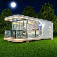 Maisons préfabriquées, hôtel en pods, chambre, balcon préfabriqué, maison capsule spatiale avec système intelligent