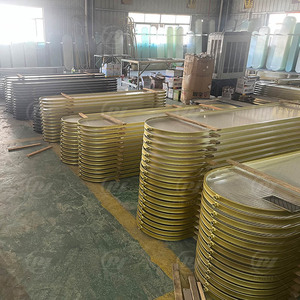 Thép không gỉ đen vàng treo Màn hình Phòng chia với changhong phân vùng kính cho phòng khách sảnh khách sạn - Product Image 6