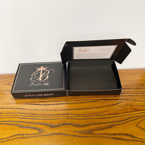 In màu đen đôi bên in đầy đủ màu sắc thẻ trắng hộp tùy chỉnh gói hộp giấy hộp giấy màu đen - Product Image 1