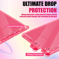 Étui pour Kindle Paperwhite 12e génération 2024, design transparent en acrylique avec paillettes, coque de protection pour tablette, pare-chocs souple en TPU