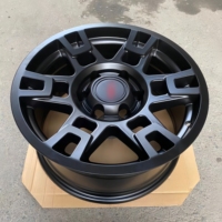 Jantes SRX 17 pouces 9.0 pouces PCD : 6 X 139.7 Jantes tout-terrain 4X4 équipées de rainures antidérapantes, entièrement revêtues de noir mat