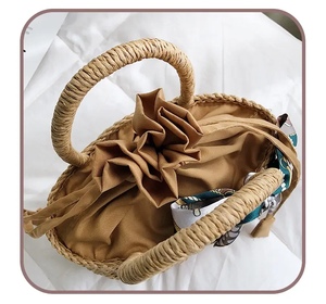 <span class=keywords><strong>Sac</strong></span> <span class=keywords><strong>de</strong></span> <span class=keywords><strong>plage</strong></span> d'été en paille tissé à la main avec poignée Boho, fourre-tout rétro en rotin tissé, respectueux <span class=keywords><strong>de</strong></span> l'environnement - Product Image 4