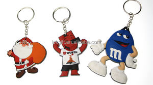 Özel promosyon ucuz 2D tasarım kişiselleştirilmiş kazınmış yumuşak PVC anahtarlık kauçuk - Product Image 4