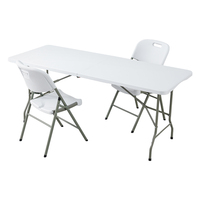 Wasserabweisender Moderner Leichtgewichtiger Kunststoff-Klapptisch für Outdoor-Dining, Hotel- und Wohnzimmernutzung