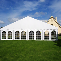 Tente transparente avec structure en aluminium, sur mesure pour 500 personnes, tente de mariage en plein air, tente de fête, chapiteau en verre transparent pour événements