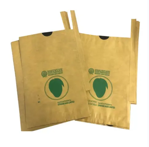 Bolsa de papel de cultivo de mangueira, à prova d'água, saco de papel para proteção de frutas