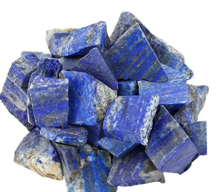 Groothandel Natuurlijke Kristallen Healing Stenen Ruwe Ruwe Lapis Lazuli Trommelstenen