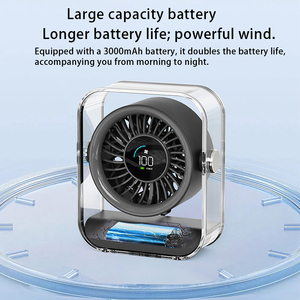 Nuevo Ventilador de Escritorio 2026, Ventilador USB Recargable con Pantalla Digital, Ventilador Portátil, Venta al Por Mayor del Fabricante, Ventilador para Exteriores - Product Image 6