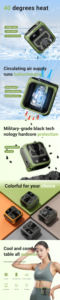 Ventilador de Cintura Manos Libres con Control Remoto, Bajo Ruido, 5 Velocidades, Recargable por USB, para Senderismo, Camping, Pesca, Viajes, Auto y Hogar - Product Image 6