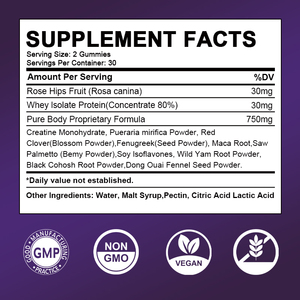 Gesäßverstärkungs-Gummi-Supplement Großer Gesäßverstärker Gesäßstraffung straffende Gummibärchen für Frauen - Product Image 2