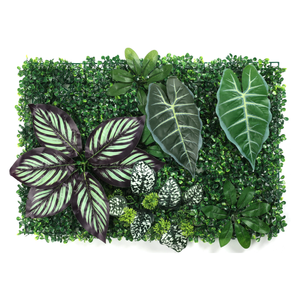 Paneles <span class=keywords><strong>de</strong></span> Hojas <span class=keywords><strong>de</strong></span> hierba Planta artificial Paneles <span class=keywords><strong>de</strong></span> pared <span class=keywords><strong>de</strong></span> hierba Fondo <span class=keywords><strong>de</strong></span> vegetación Plantas artificiales Jardín vertical Colgante verde - Product Image 2