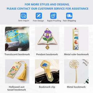 Graziosi segnalibri a fiore 3D con catena metallica con taglio Laser unico segnalibro sfuso a sublimazione di girasole segnalibro inciso in alluminio - Product Image 4