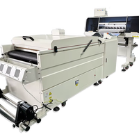 I3200A1 X 5 lebar Digital Printer Inkjet PET Film 60cm/30cm panjang otomatis pigmen tinta untuk pencetakan toko pengocok bubuk pengering