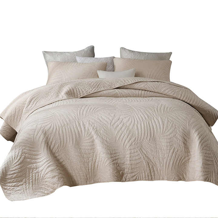 twin queen king size summer blanket solid white leaf double side