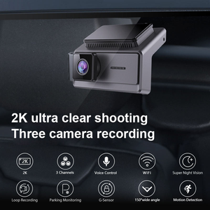 AOEDI AD-561 공장 와이파이 자동차 dvr 적외선 광원 자동차 대시 카메라 세 카메라 Dashcam 자동차 차량을위한 블랙 박스 - Product Image 2