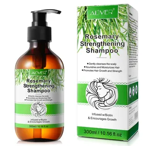 ALIVER унисекс прозрачный индивидуальный фирменный органический шампунь против выпадения волос с розмарином, оптовая продажа