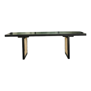 Table à manger en rotin 6 places, construction robuste, design tressé élégant, sièges confortables et style parfait. - Product Image 6