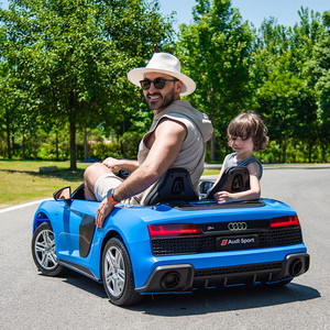 Voiture électrique pour enfants personnalisée sous licence <span class=keywords><strong>Audi</strong></span> R8 <span class=keywords><strong>Spyder</strong></span>, moteur sans balais 24V, double siège pour enfants et adultes - Product Image 6