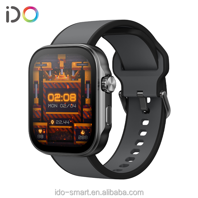 SF32LB563 Chipset Smart Watch 1.99inch Big AMOLED Screen Support BT Calling/ AI Voice Assistant/PPG Testing 3ATM  Waterproof