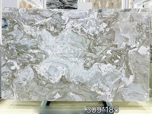 Azulejos de losa grande pulida de cuarcita de mármol blanco de avalancha de Crema Ibere Natural brasileña para encimeras mesas de centro 1 año para - Product Image 2