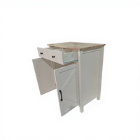 Buffet de cuisine avec étagère réglable, 2 tiroirs et 2 portes, meuble pour salon