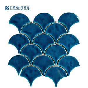 المصنعين الجملة المنخفضة بأسعار البلاط الأخضر السمك مقياس بلاط سيراميك فسيفساء السيراميك بلاط الحمام الجدران - Product Image 6