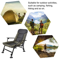 Chaise de pêche réglable personnalisée de haute qualité, chaise pliante en aluminium pour le camping en plein air
