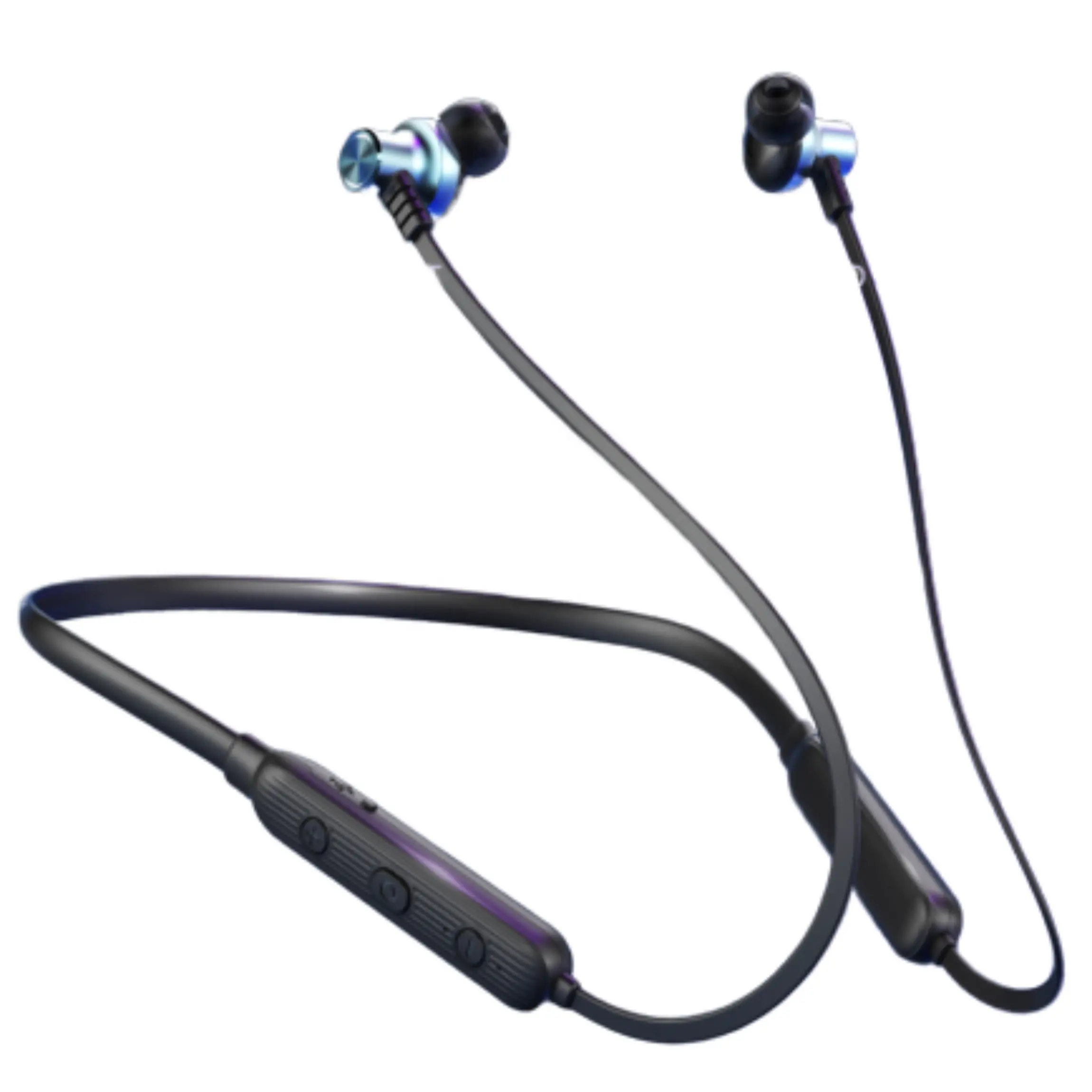 Konfulon Headset Bt 5.0 dengan MIK, Earbud Olahraga Tanpa Kabel Magnetis Tahan Air dengan Peredam Bising